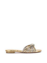 Women Dydra Knotted Flat Sandal - Silver & Gold | Jessica Simpson