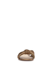 Women Dydra Knotted Flat Sandal - Bronze | Jessica Simpson