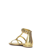 Women Elusta Flat Sandal - Gold | Jessica Simpson