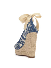 Women Zexie Platform Wedge - Floral Denim | Jessica Simpson