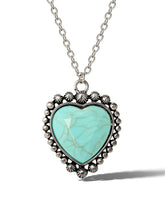Accessories Turquoise Heart Necklace | Jessica Simpson