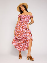 Women Clarice Maxi Dress - Rosebloom Wild Jacobeans | Jessica Simpson