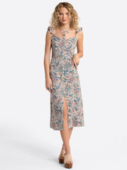 Women Sahira Dress - Buttercream Playful Paisleys | Jessica Simpson