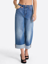 Women Valentine Wide Leg Boyfriend Jeans - High Road | Jessica Simpson