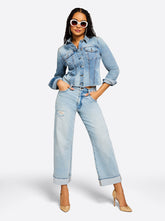 Women Valentine Wide Leg Boyfriend Jeans - Dearest | Jessica Simpson