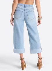 Women Valentine Wide Leg Boyfriend Jeans - Dearest | Jessica Simpson