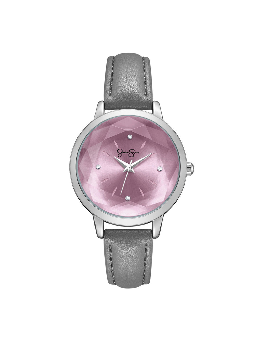 Accessories Faceted Glass Watch - Gray | Jessica Simpson