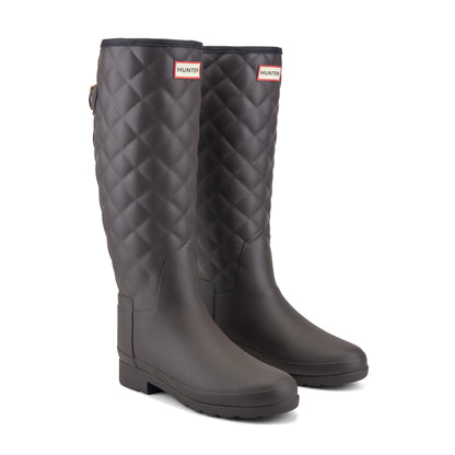 Hunter Boots Refined Adjustable Quilted Slim Fit Tall Rain Boots