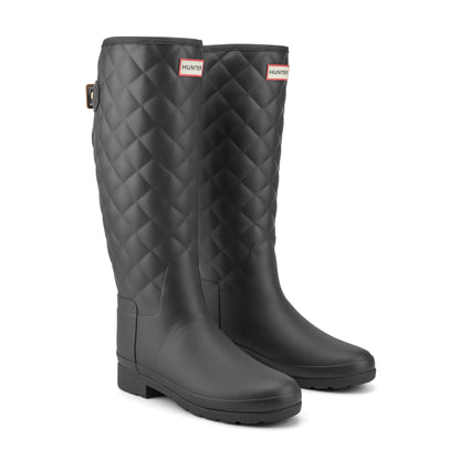 Hunter Boots Refined Adjustable Quilted Slim Fit Tall Rain Boots