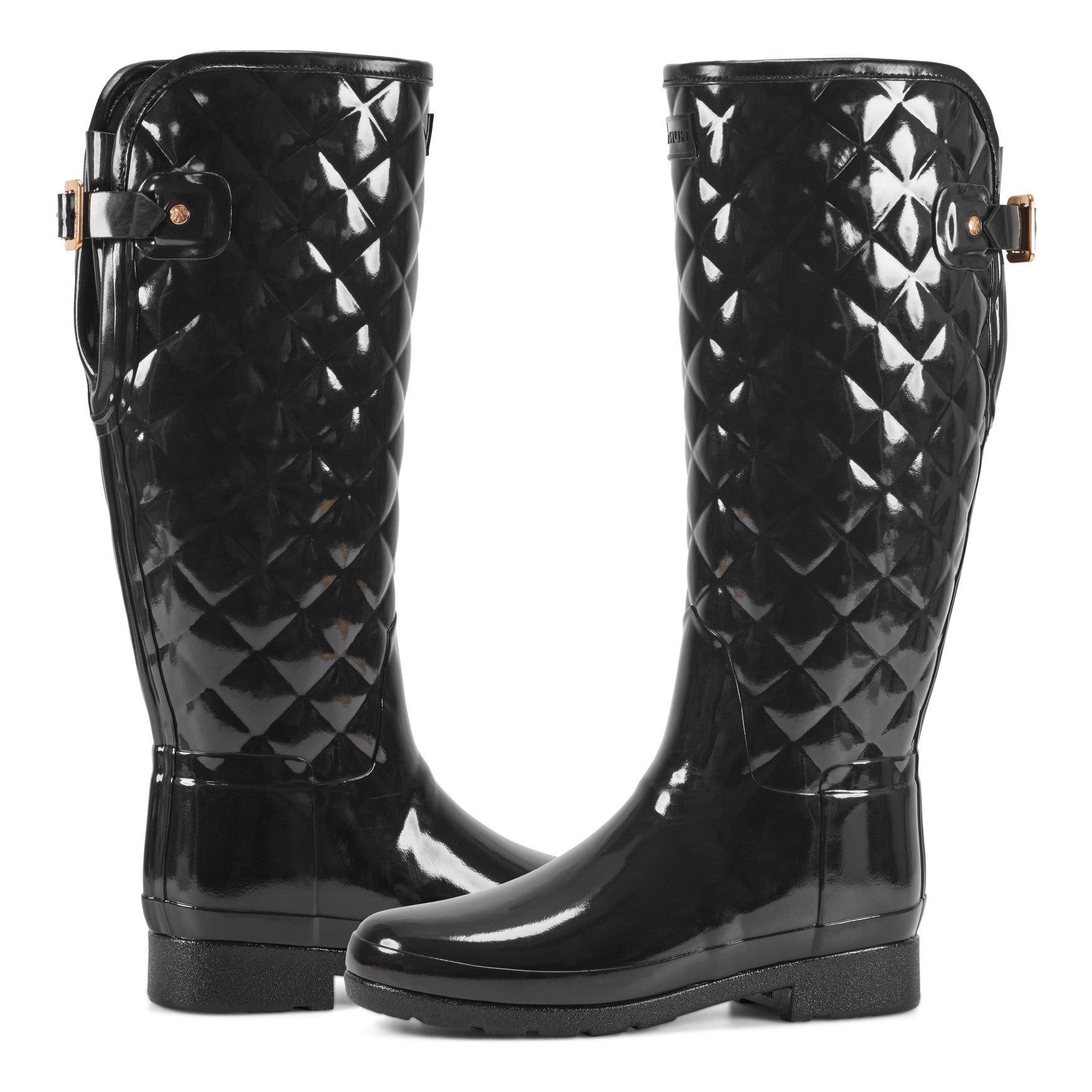 Hunter Boots Refined Adjustable Quilted Slim Fit Tall Rain Boots