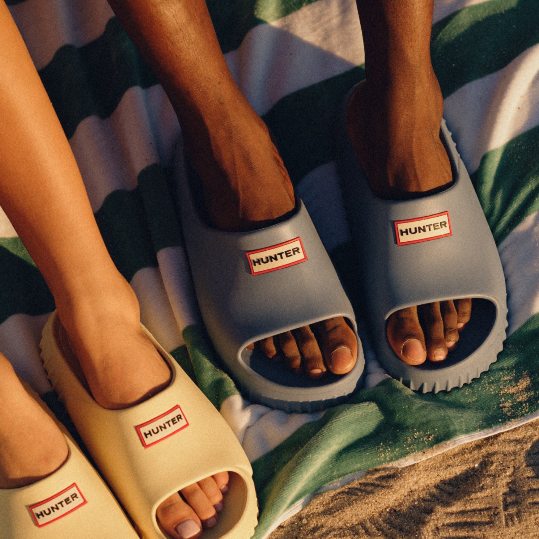 Hunter Boots Finn Slip-On Open Toe Casual Sandals