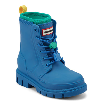 Hunter Boots Little Kids Stamp Lace-Up Waterproof Ankle Boots