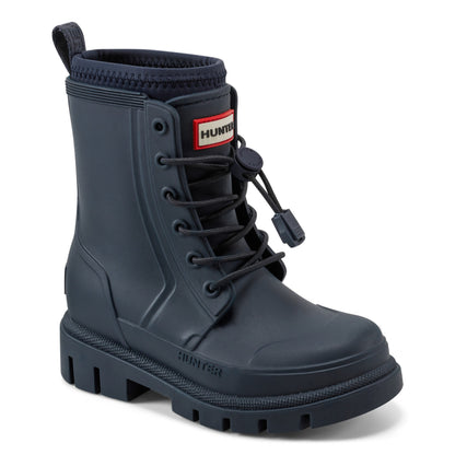 Hunter Boots Little Kids Stamp Lace-Up Waterproof Ankle Boots
