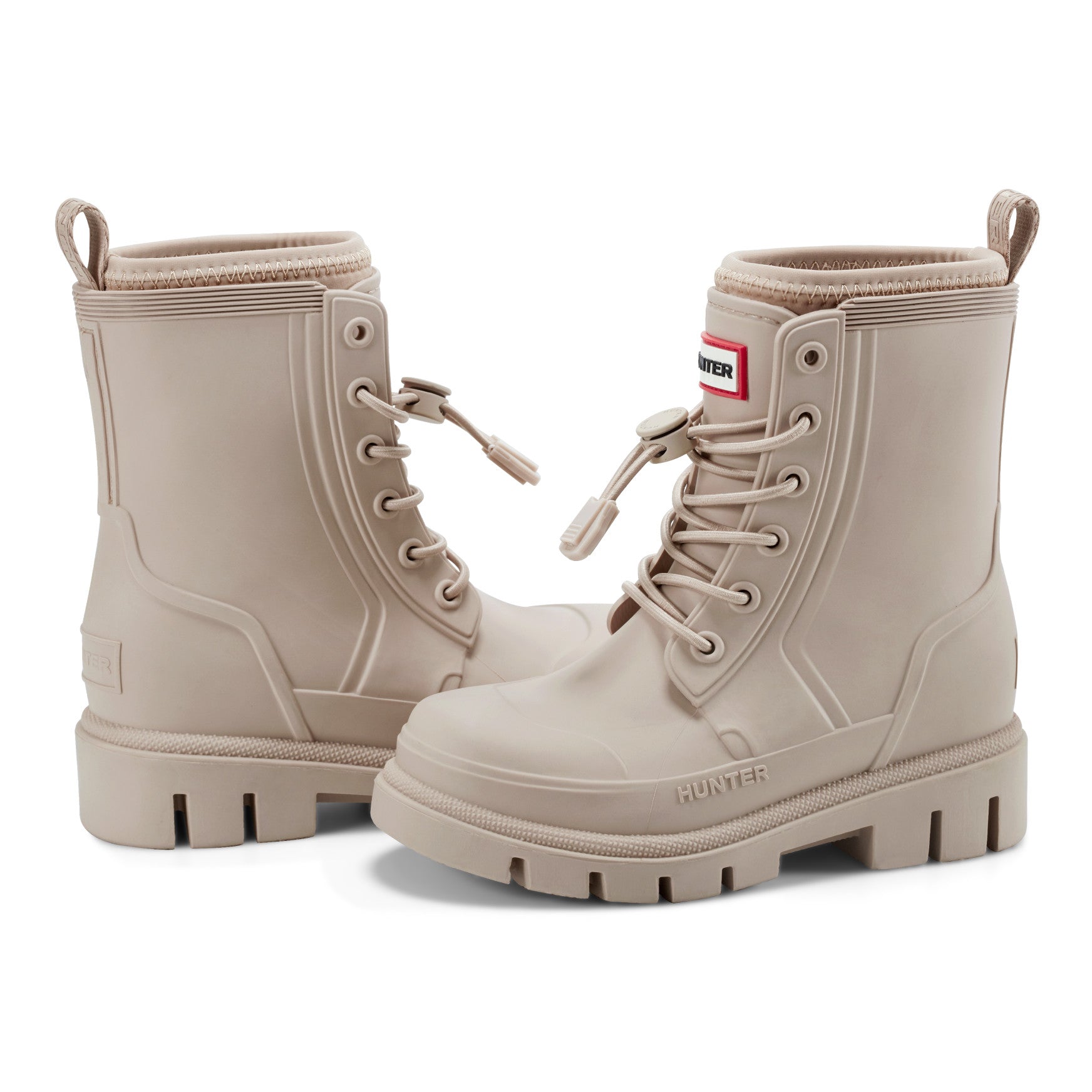 Hunter Boots Little Kids Stamp Lace-Up Waterproof Ankle Boots