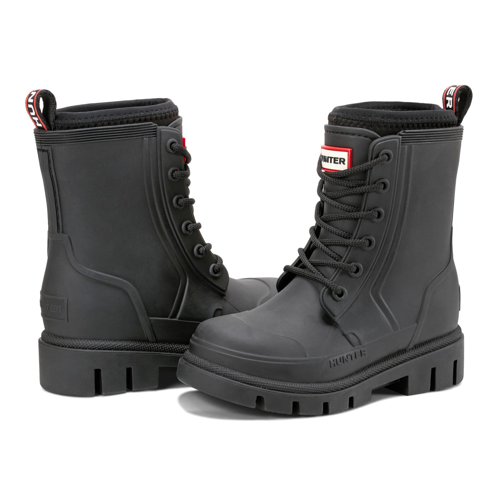 Hunter Boots Big Kids Stomper Lace-up Waterproof Ankle Boots