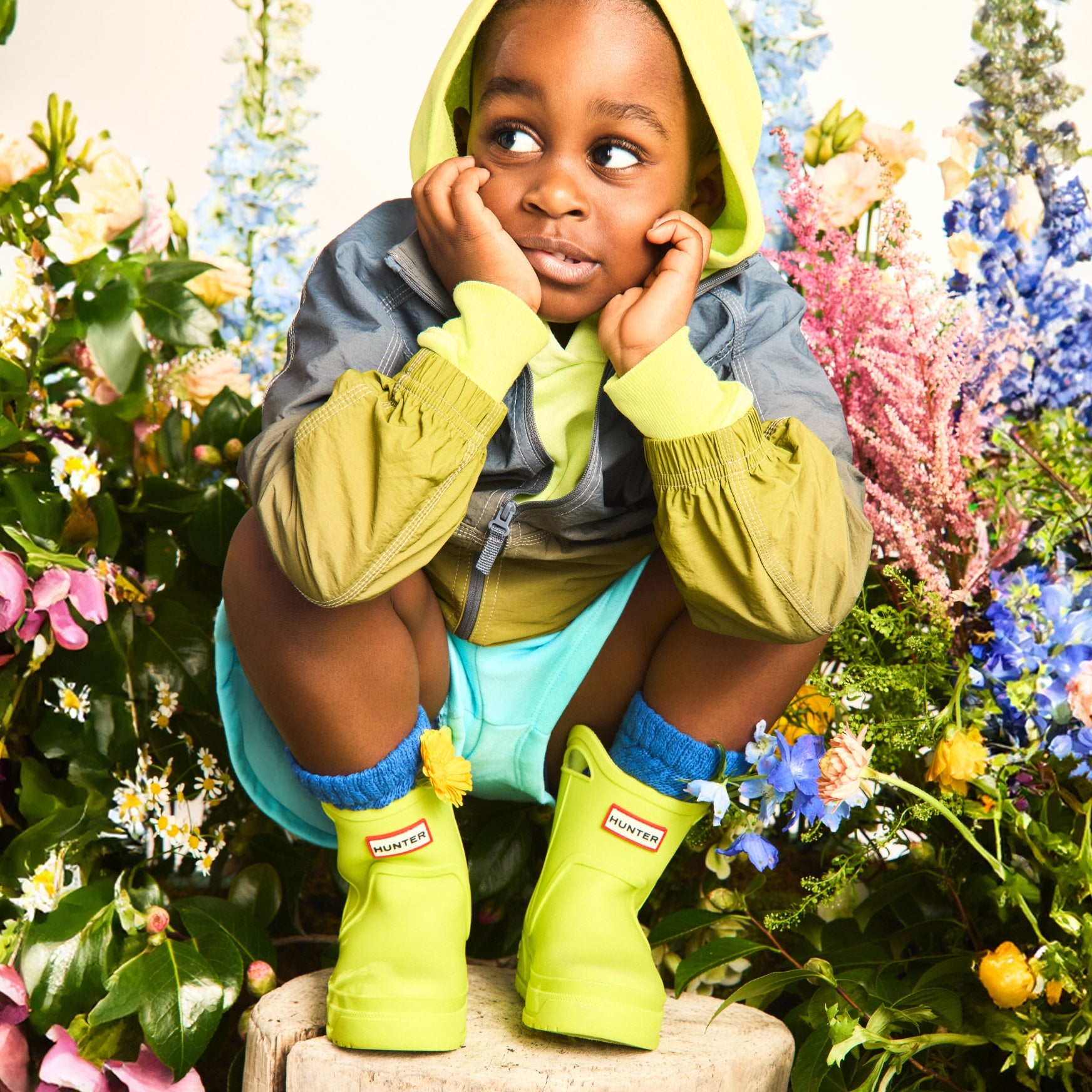 Hunter Boots Little Kids Georgey Waterproof Rain Boots