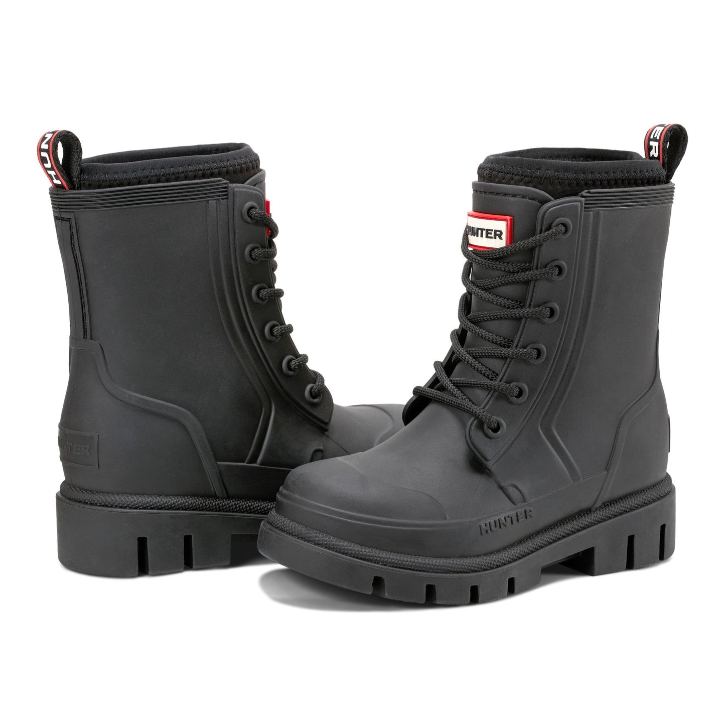 Hunter Boots Big Kids Stomper Lace-up Waterproof Ankle Boots