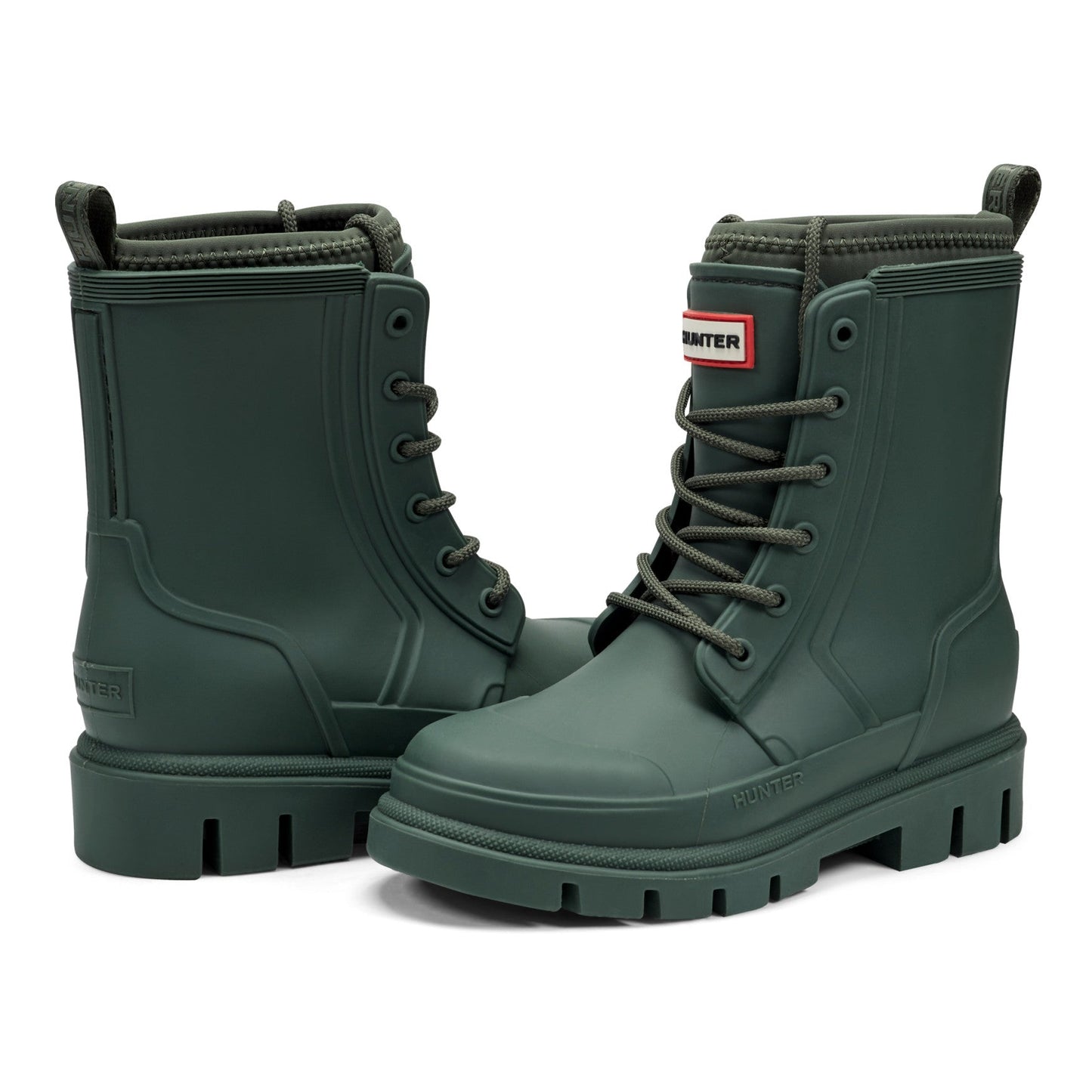 Hunter Boots Big Kids Stomper Lace-up Waterproof Ankle Boots