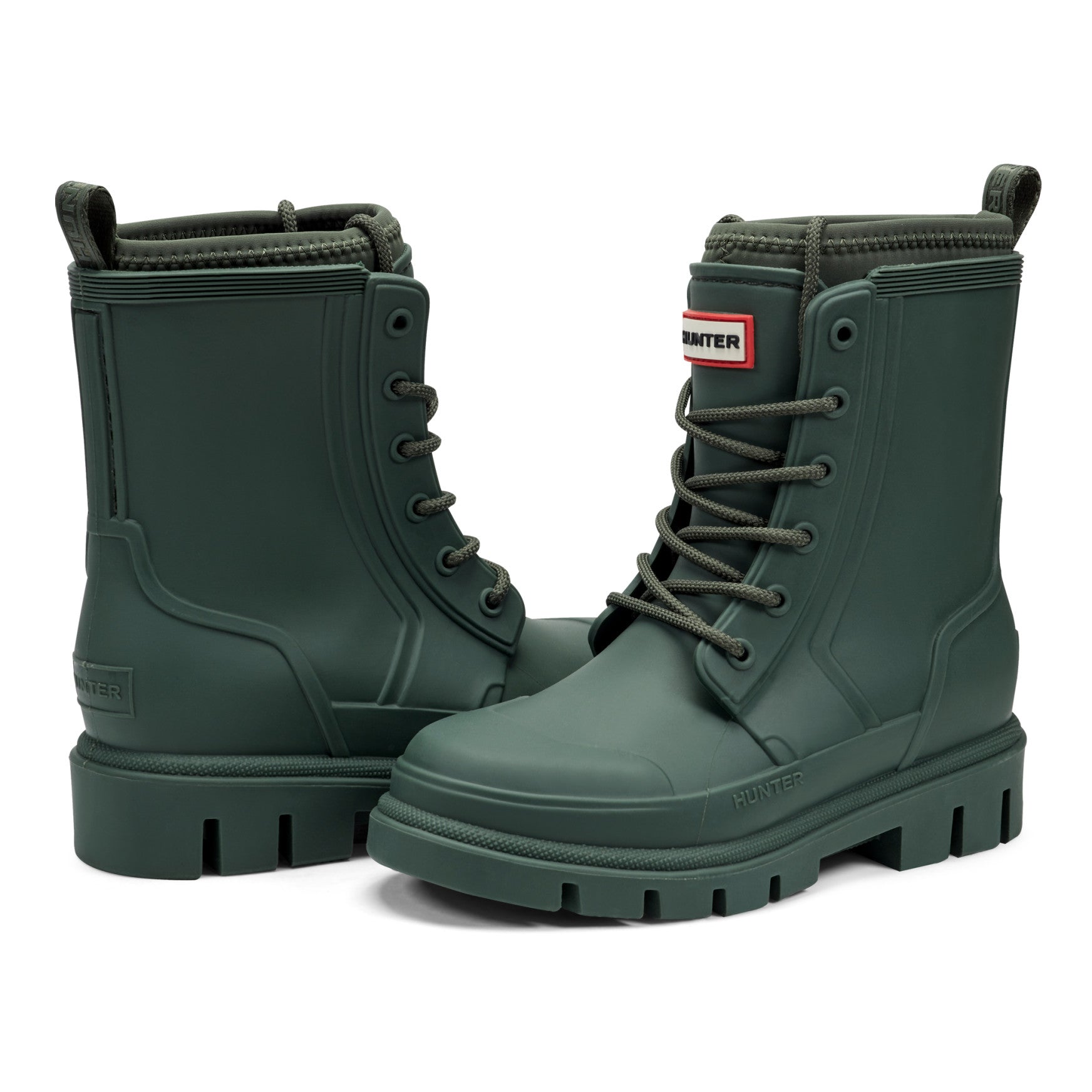 Hunter Boots Big Kids Stomper Lace-up Waterproof Ankle Boots
