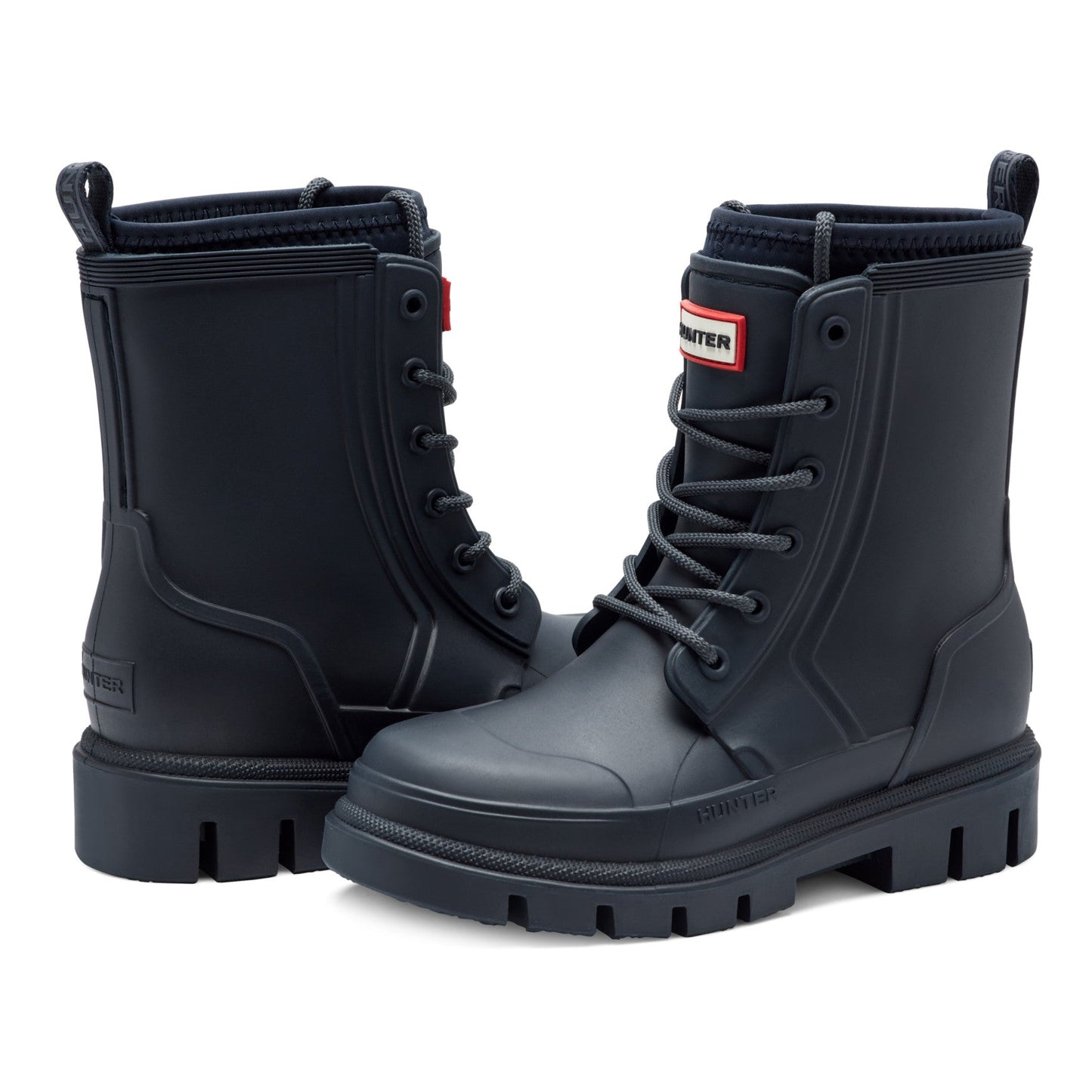 Hunter Boots Big Kids Stomper Lace-up Waterproof Ankle Boots