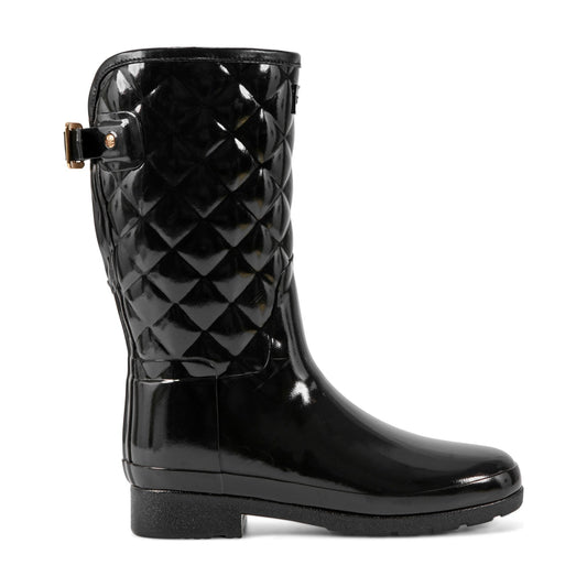 Hunter Boots Adjustable Quilted Refined Slim Fit Short Rain Boots