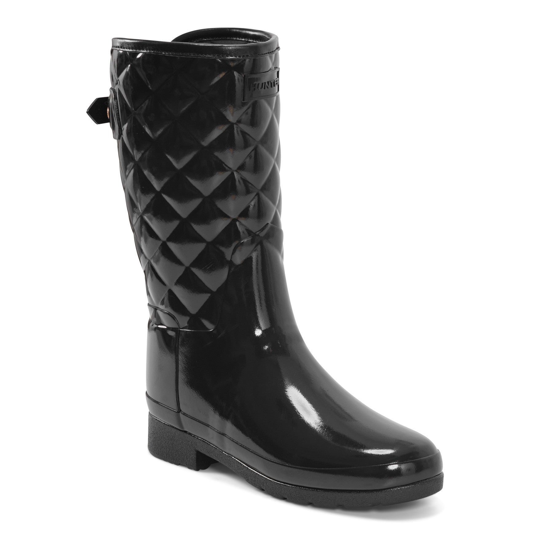 Hunter Boots Adjustable Quilted Refined Slim Fit Short Rain Boots