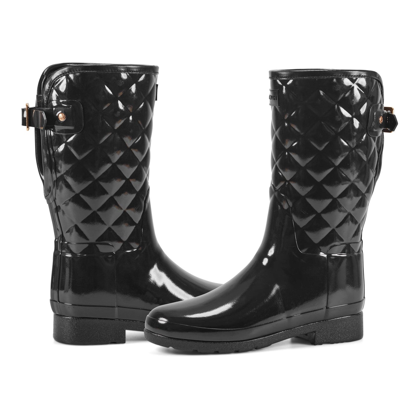 Hunter Boots Adjustable Quilted Refined Slim Fit Short Rain Boots