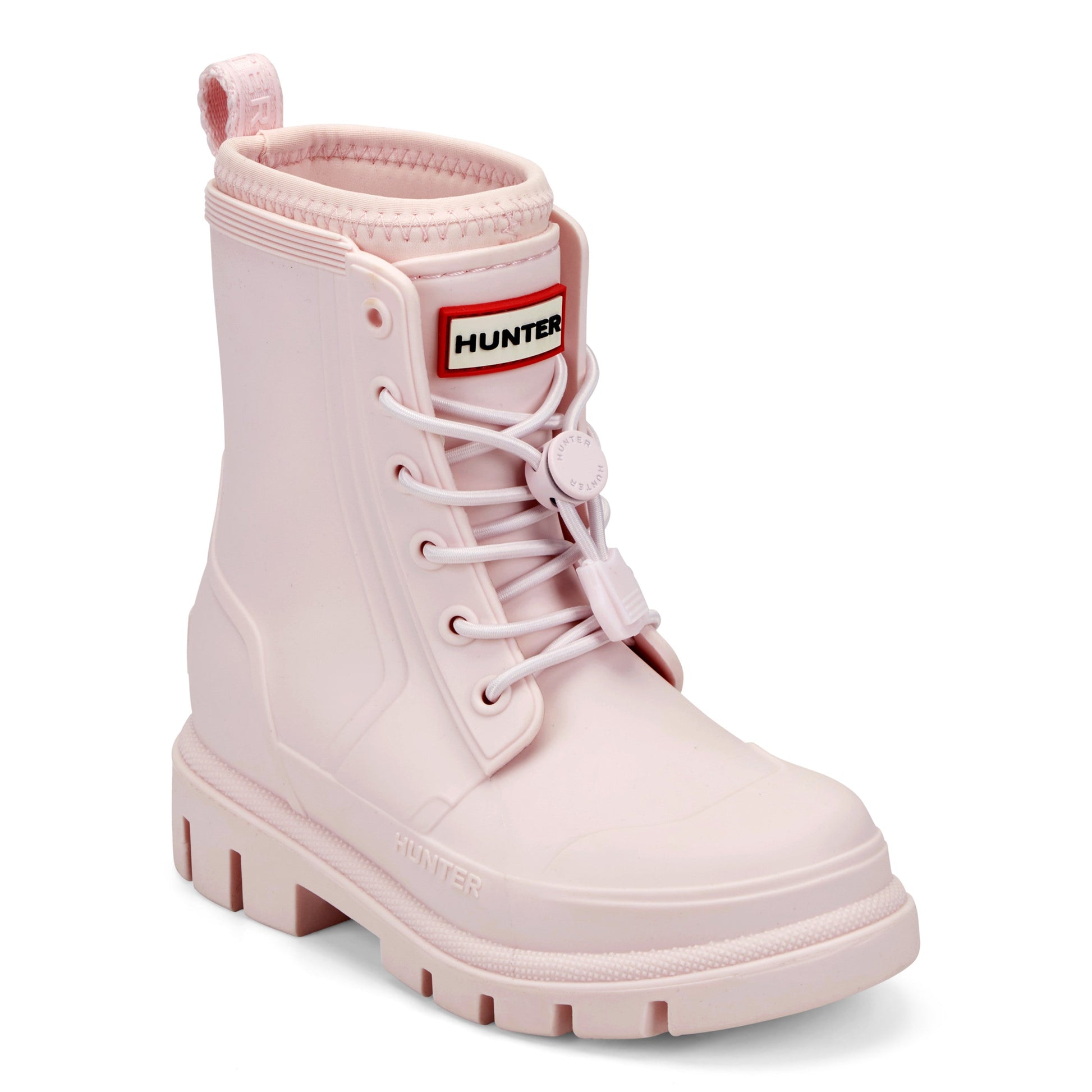 Hunter Boots Little Kids Stamp Lace-Up Waterproof Ankle Boots