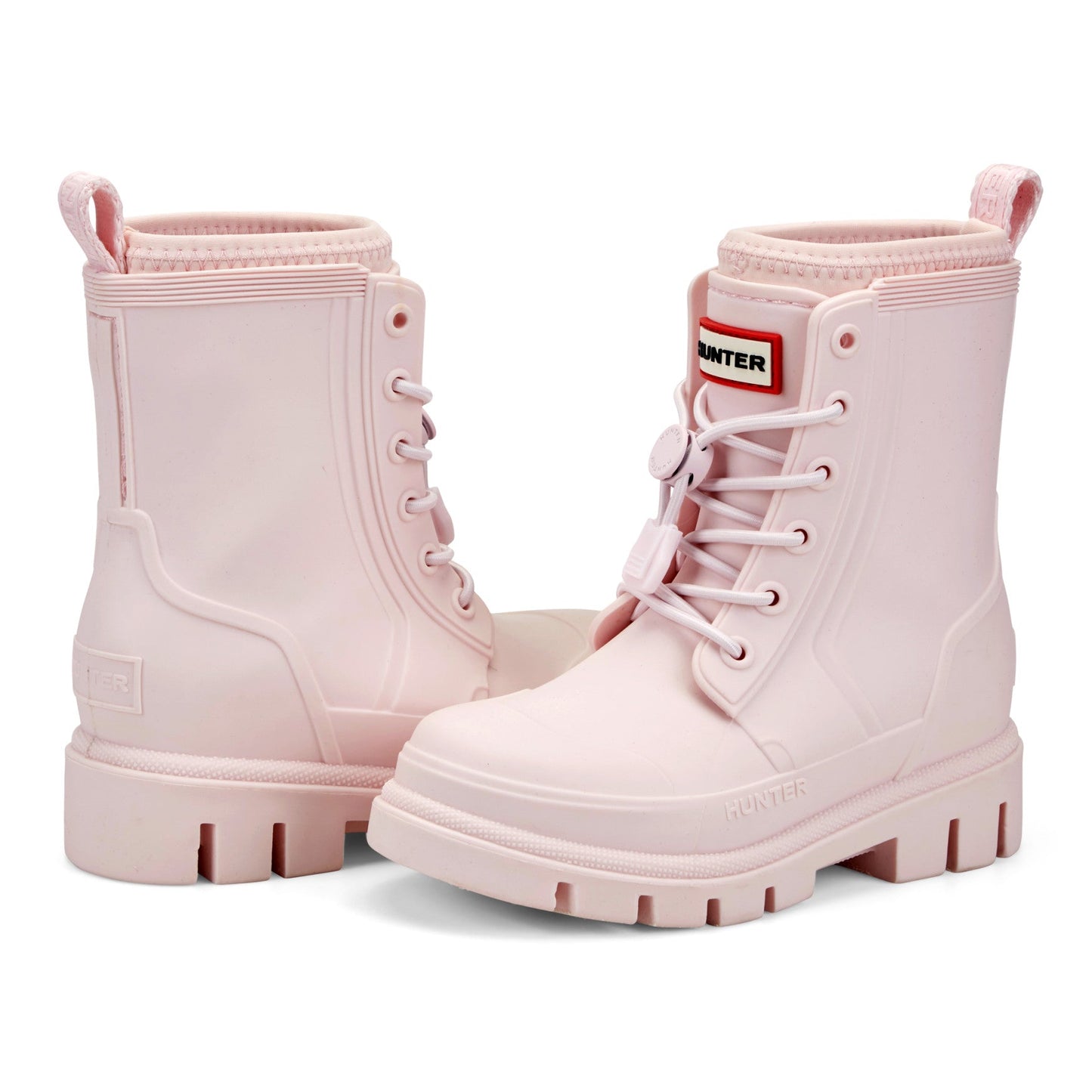Hunter Boots Little Kids Stamp Lace-Up Waterproof Ankle Boots