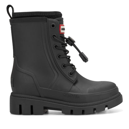 Hunter Boots Little Kids Stamp Lace-Up Waterproof Ankle Boots