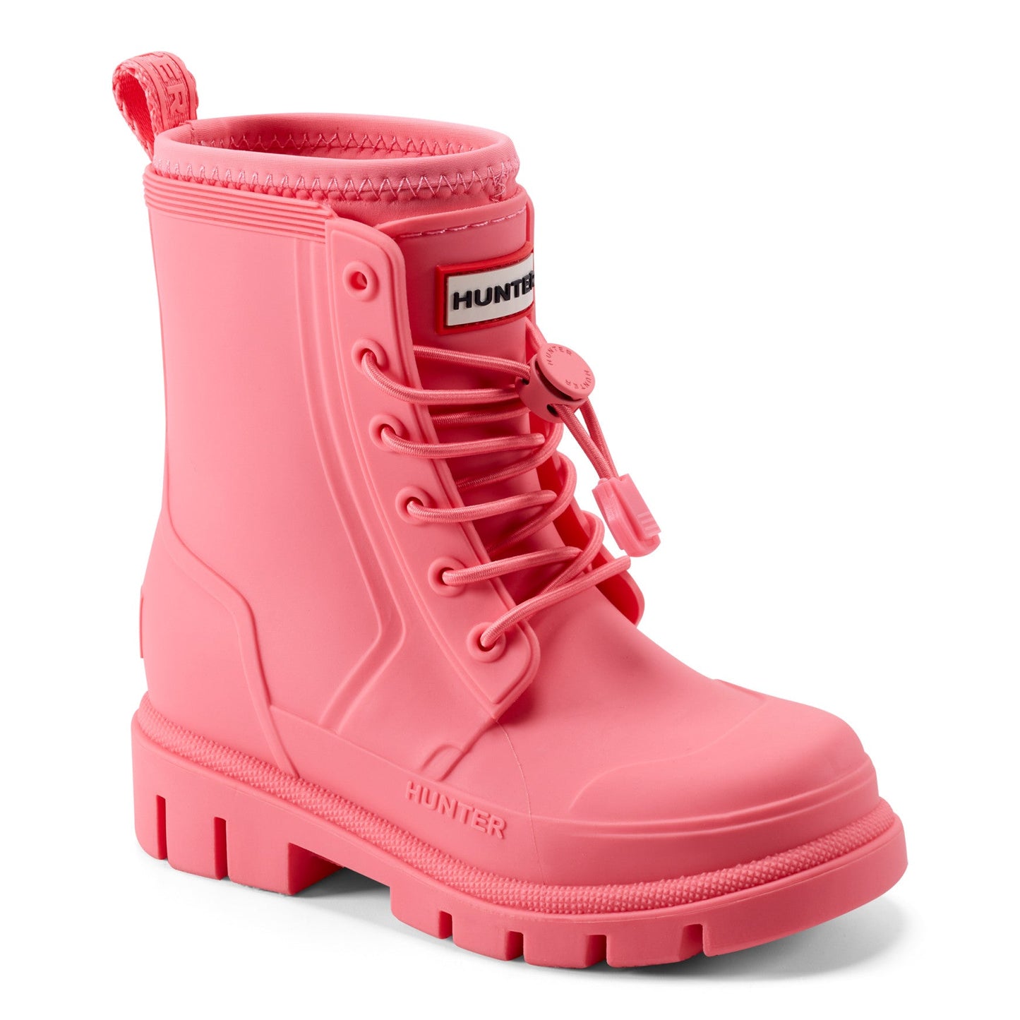 Hunter Boots Little Kids Stamp Lace-Up Waterproof Ankle Boots