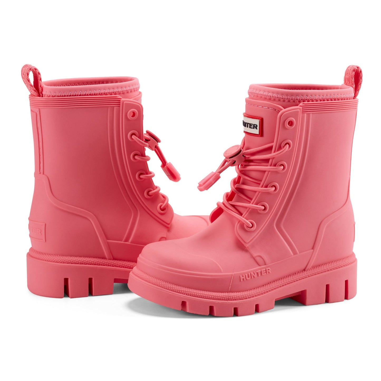 Hunter Boots Little Kids Stamp Lace-Up Waterproof Ankle Boots