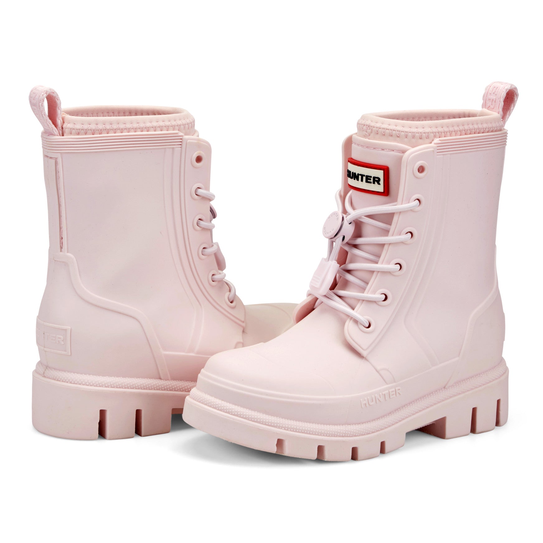 Hunter Boots Little Kids Stamp Lace-Up Waterproof Ankle Boots