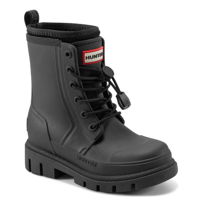 Hunter Boots Little Kids Stamp Lace-Up Waterproof Ankle Boots