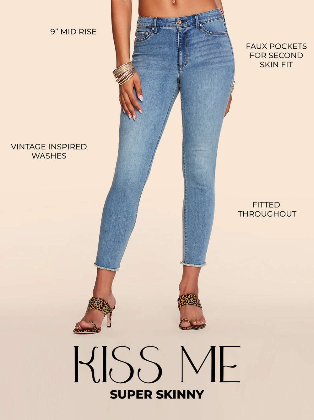 Women Kiss Me Skinny Jeans - Premium | Jessica Simpson