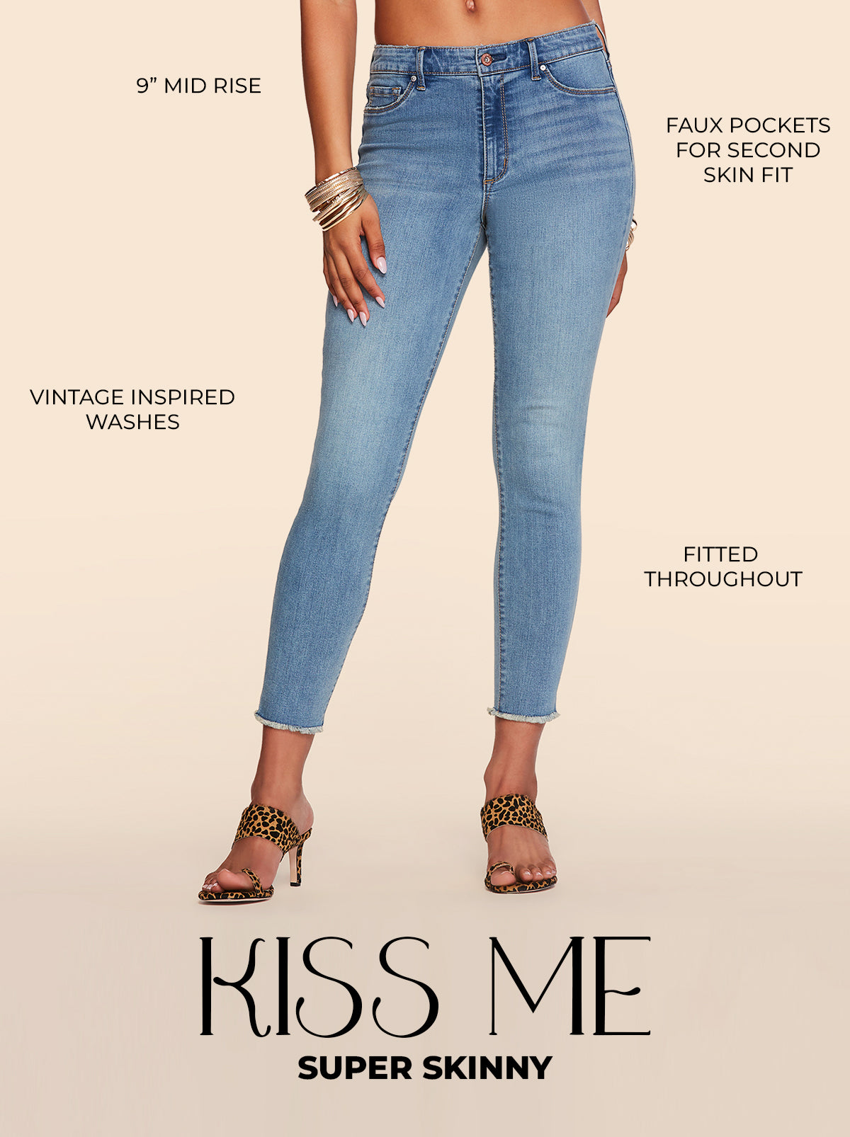 Women Kiss Me Skinny Jeans - Premium | Jessica Simpson