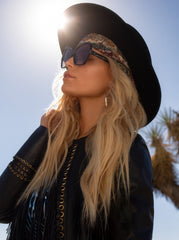Accessories Stylish Butterfly Sunglasses - Black | Jessica Simpson