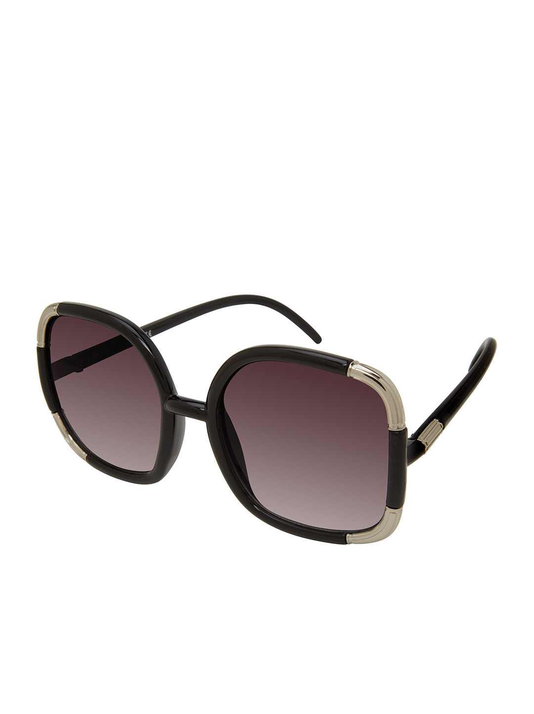 Accessories Over-Sized Oval Sunglasses - Black | Jessica Simpson