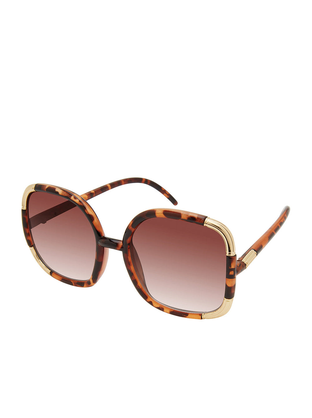 Accessories Over-Sized Oval Sunglasses - Tortoise | Jessica Simpson