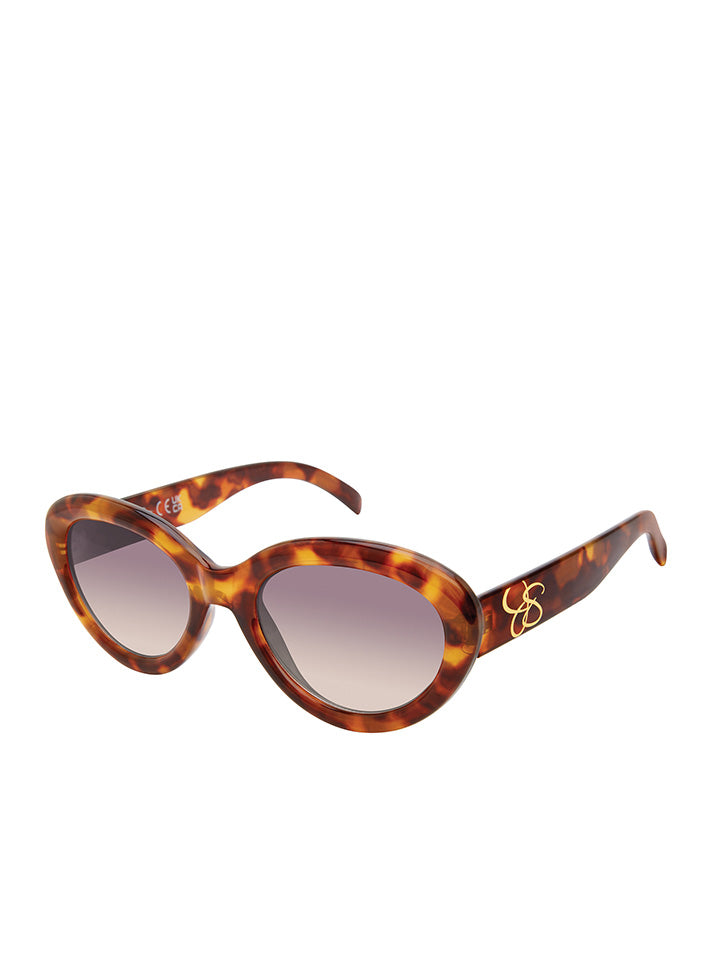 Accessories Round Cat Eye Sunglasses - Tortoise | Jessica Simpson