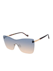 Accessories Glamorous Frameless Shield Sunglasses - Gold & Tortoise | Jessica Simpson