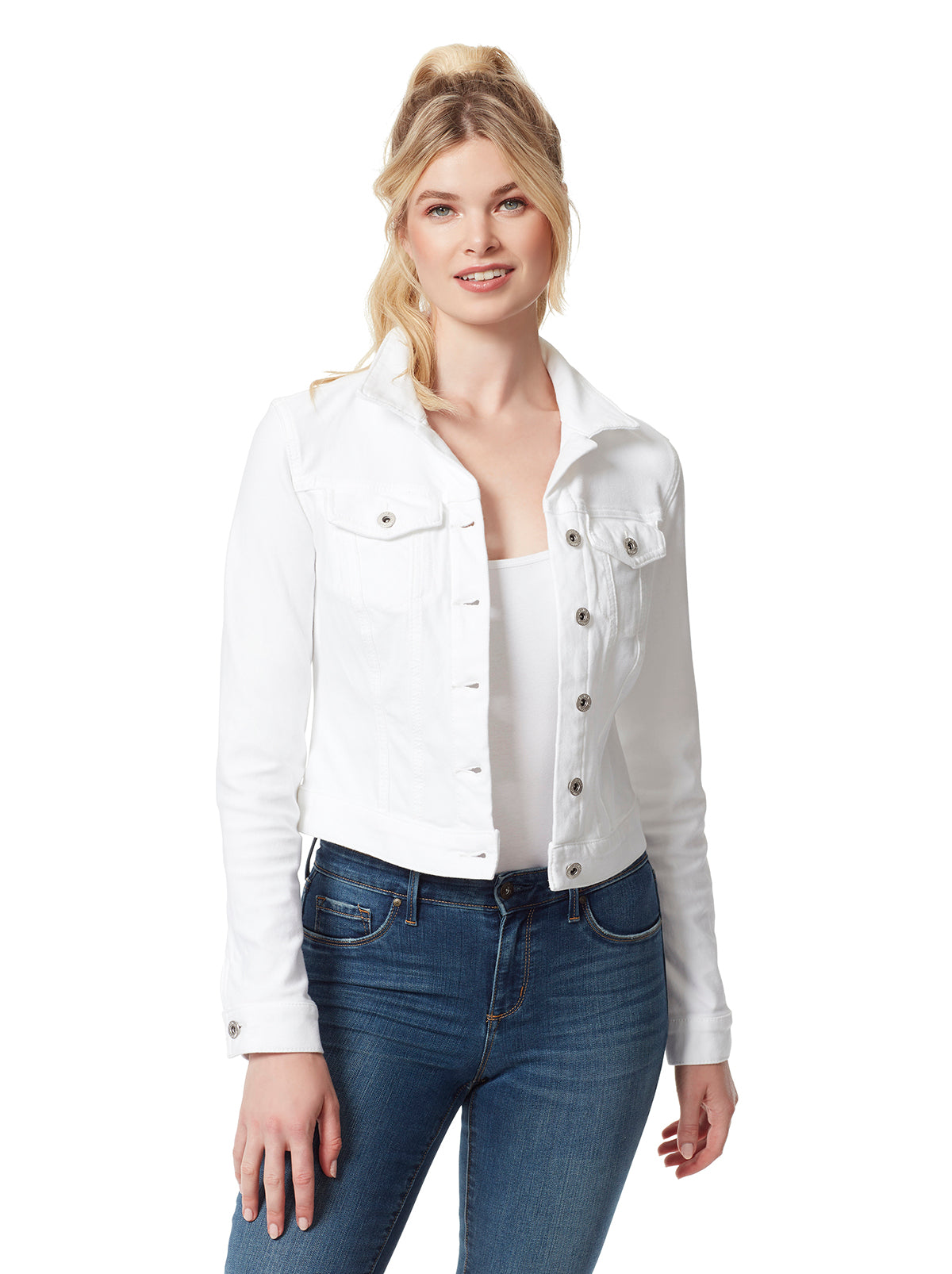 Women Pixie Jacket - White | Jessica Simpson