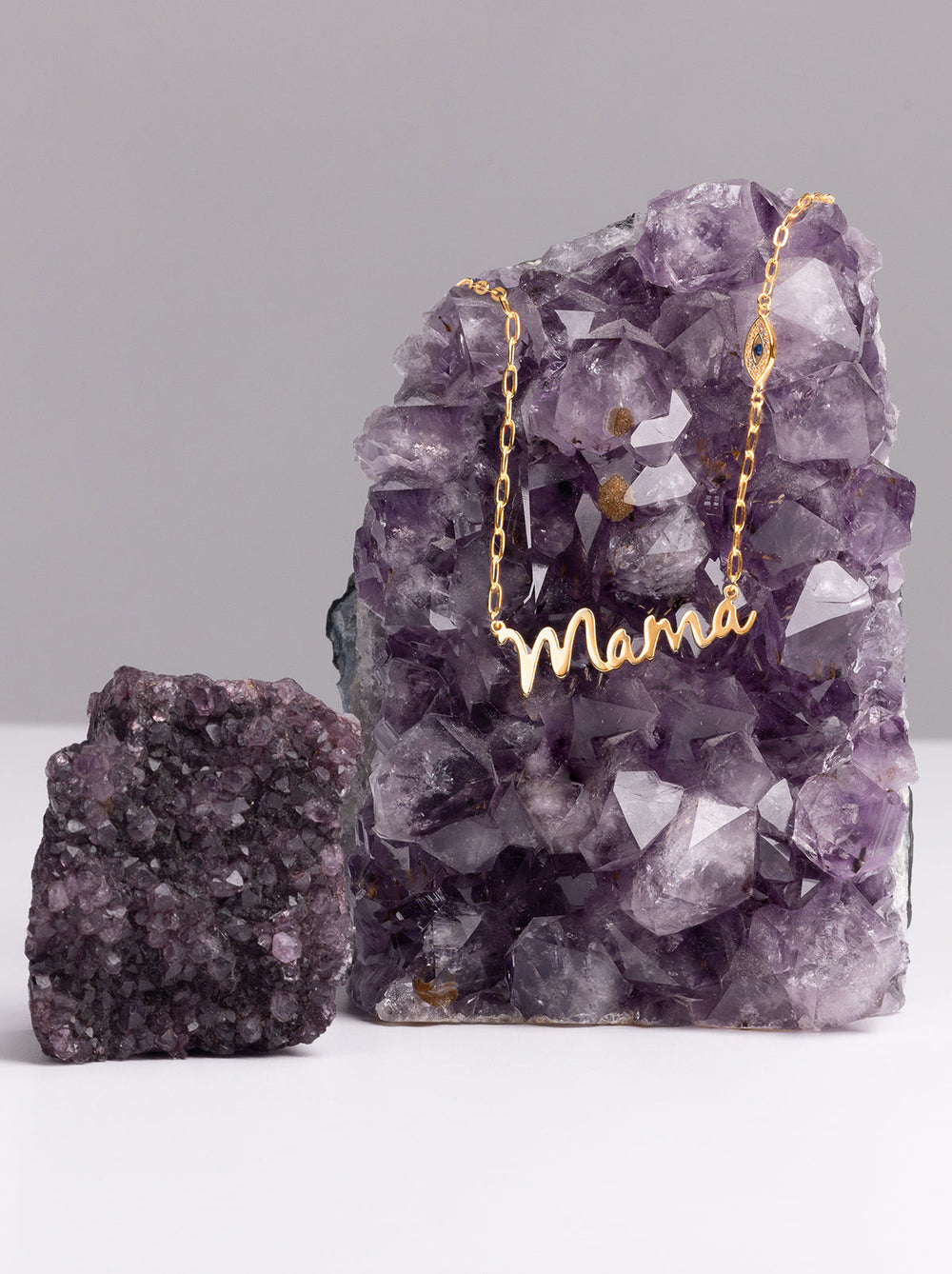 Accessories Personalized Necklace with Pavé Cubic Zirconia Charm - Gold | Jessica Simpson