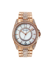 Accessories Rose Tone Crystal Bracelet Watch | Jessica Simpson
