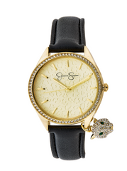 Accessories Gold Tone Dangle Panther Strap Watch | Jessica Simpson