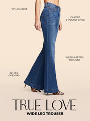 Women True Love Wide Leg Trouser Jeans - Sia | Jessica Simpson
