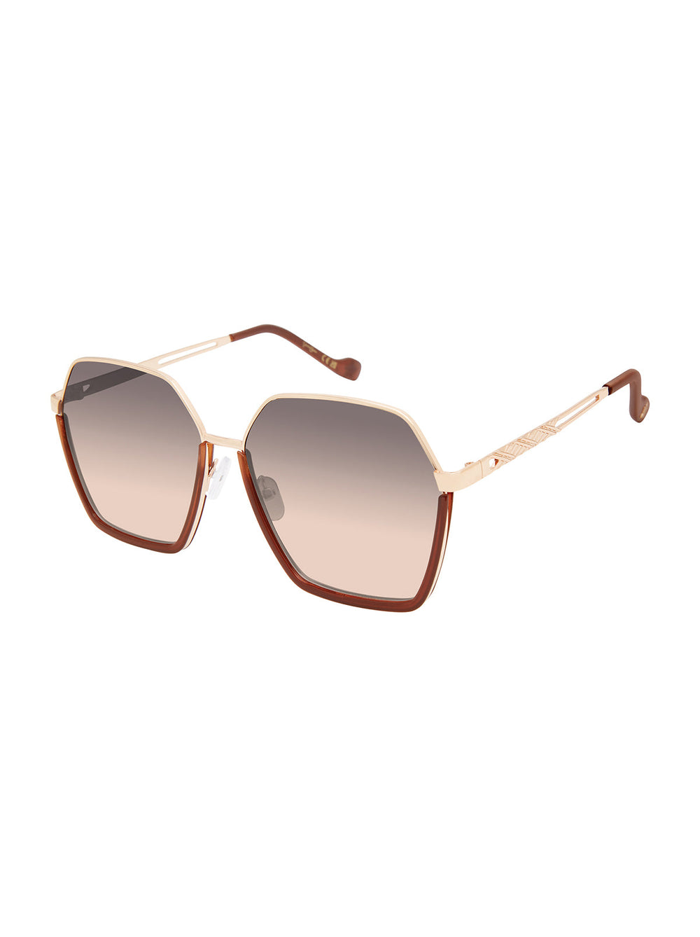 Accessories Geometric Metal Sunglasses - Gold | Jessica Simpson
