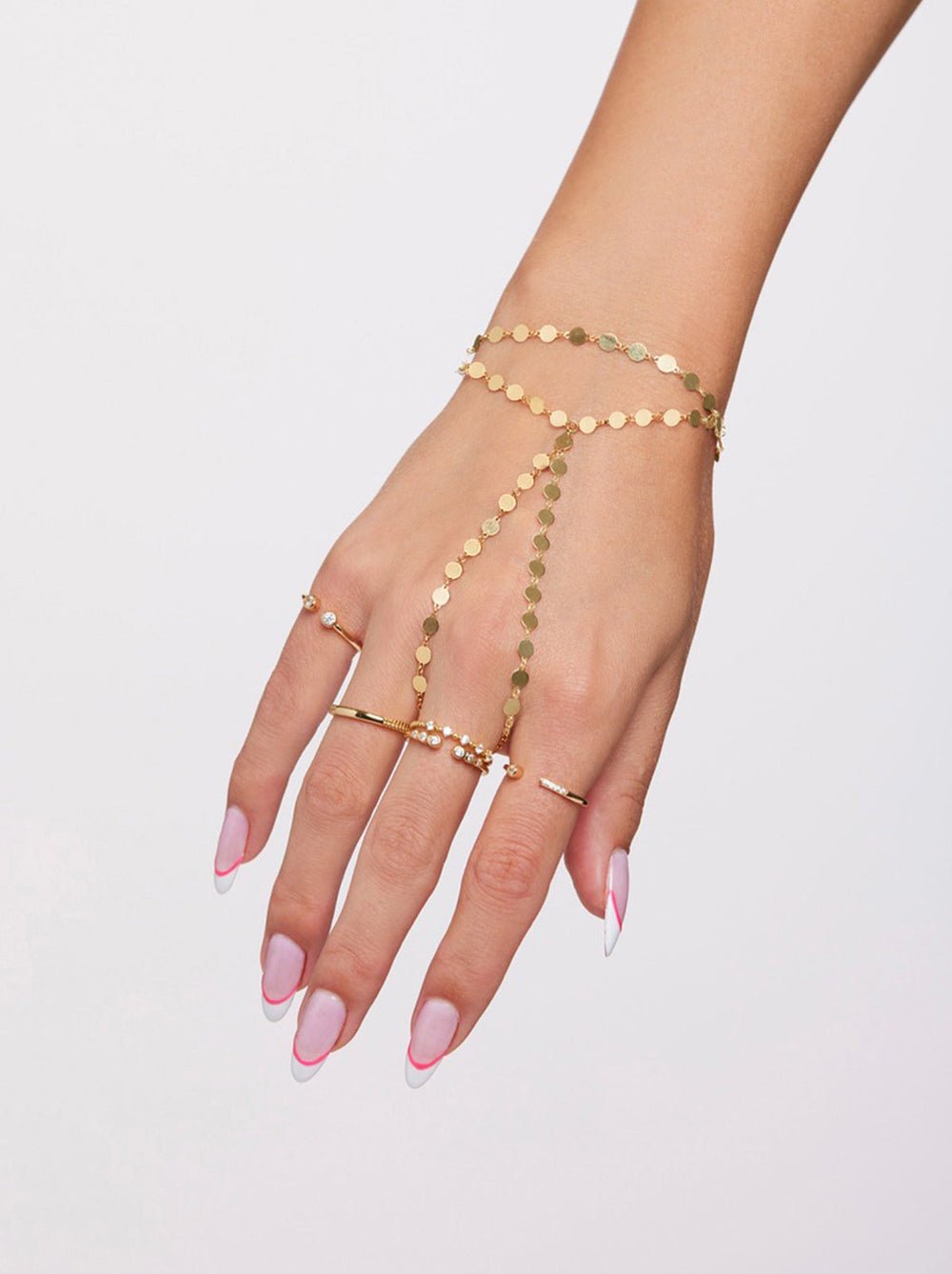 Accessories Demi Fine Hand Chain - Gold Confetti | Jessica Simpson