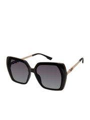 Accessories Geometric Metal Temple Sunglasses - Black | Jessica Simpson