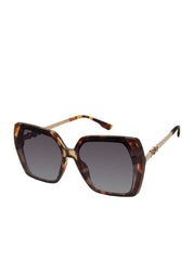 Accessories Geometric Metal Temple Sunglasses - Tortoise | Jessica Simpson